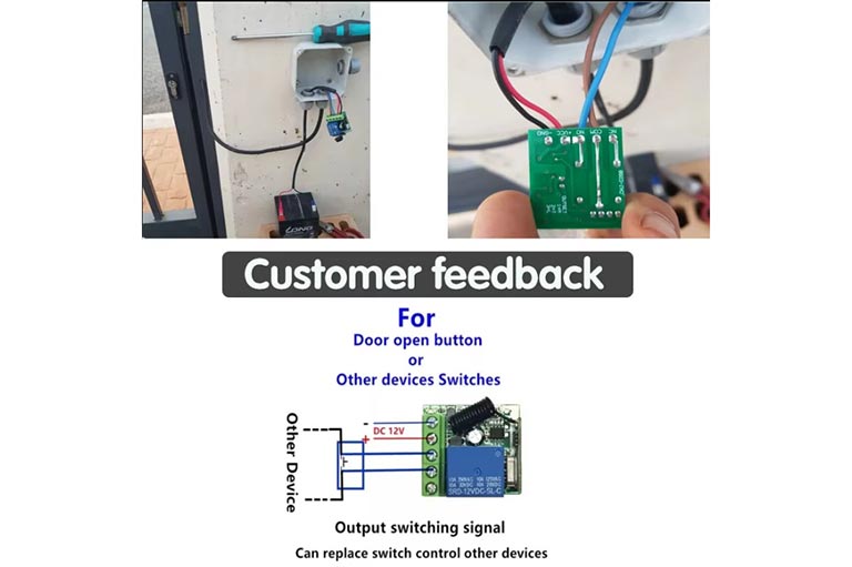 Bežični RF prijemni modul 433MHz DIY DC 12V do 1000m