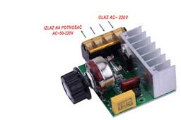 Spajanje dimmera 4000W