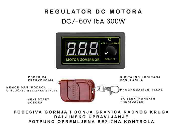 PWM regulator brzine DC motora