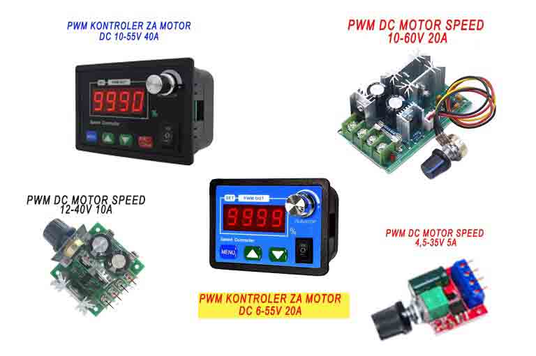 PWM DC kontroleri motora