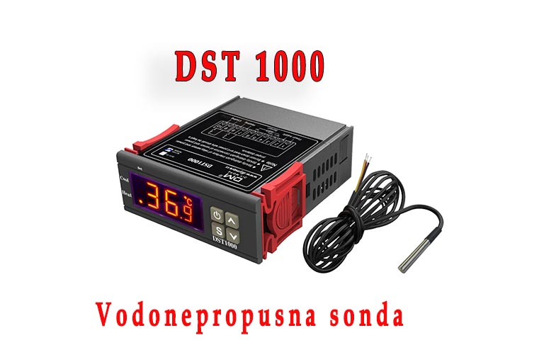 Termostat DST-1000 (sa DS18B20 vodotpornom sondom)