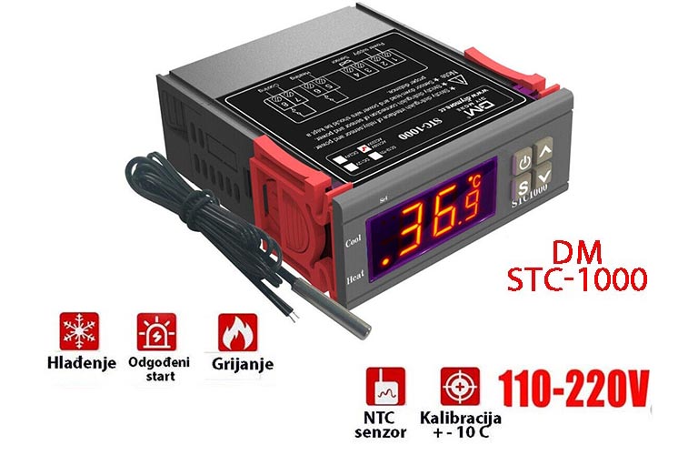 Termostat za temperaturu STC-1000
