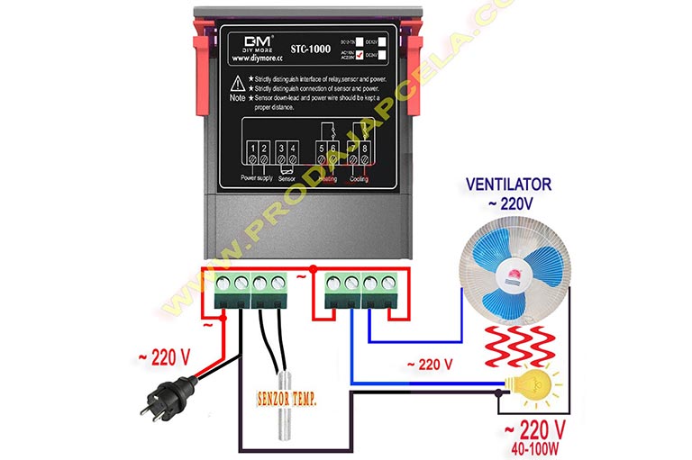 Termostat za temperaturu STC-1000