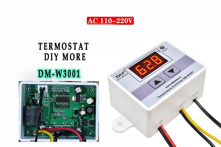 Termostat DM W3001 220V sa NTC 10K vodootpornom sondom