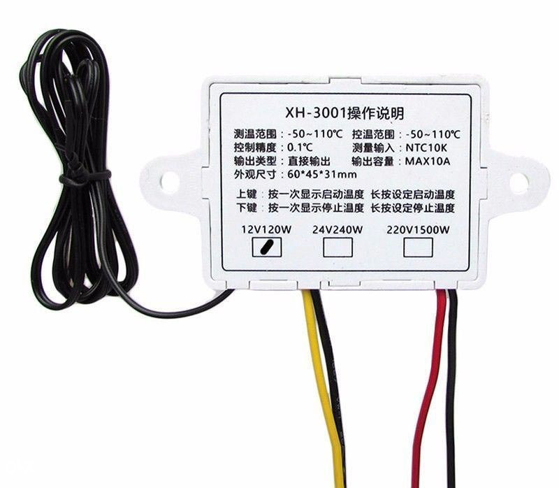 Termostat XH W3001 220V – Klasik sa direktnim izlazom