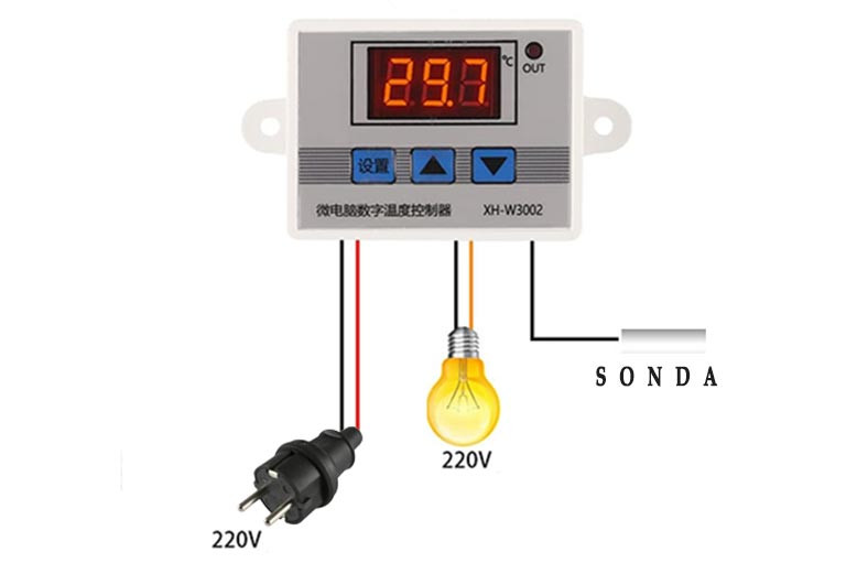 Termostat XH W-3002 220V – Nadograđeni W3001 sa kašnjenjem i kalibracijom