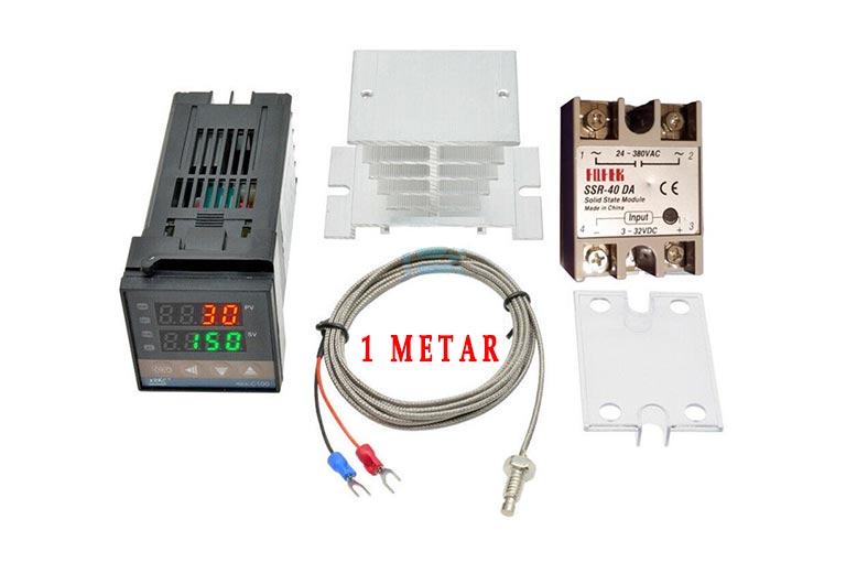 Precizni elektronski termostat REX C100 za akvarij terarij inkubator